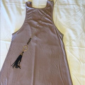 Lattice back sleeveless dress